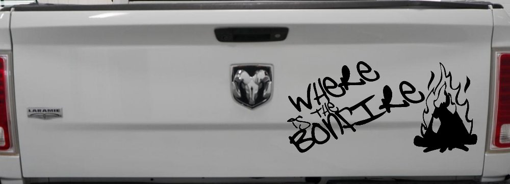 Where Is The Bonfire Country Car or Truck Window Decal Sticker