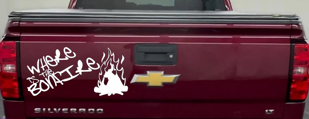 Where Is The Bonfire Country Car or Truck Window Decal Sticker