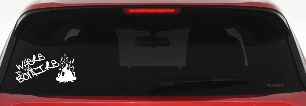 Where Is The Bonfire Country Car or Truck Window Decal Sticker