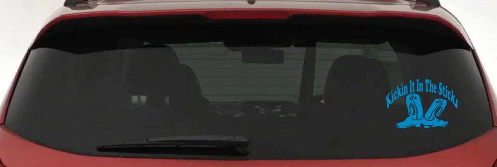 Kicking It In The Sticks Country Farm or Ranch Car or Truck Window Decal Sticker