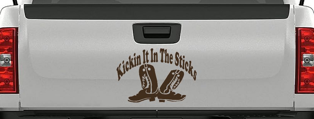 Kicking It In The Sticks Country Farm or Ranch Car or Truck Window Decal Sticker