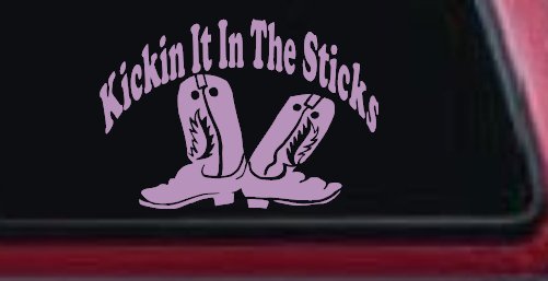 Kicking It In The Sticks Country Farm or Ranch Car or Truck Window Decal Sticker
