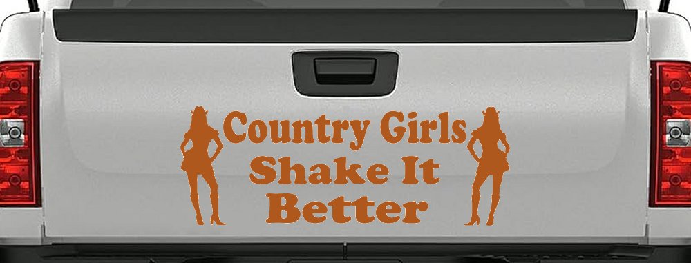 Country Girls Shake It Better Car or Truck Window Decal Sticker