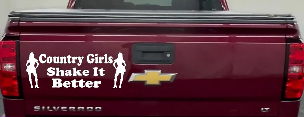 Country Girls Shake It Better Car or Truck Window Decal Sticker