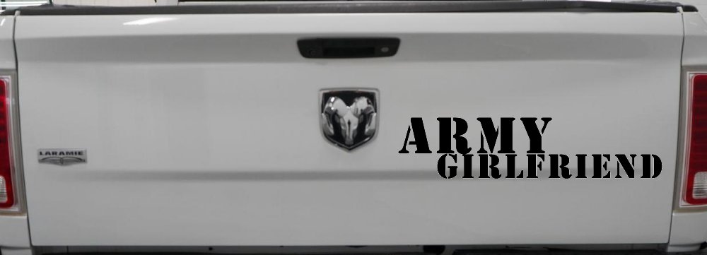 Army Girlfriend Military Car or Truck Window Decal Sticker