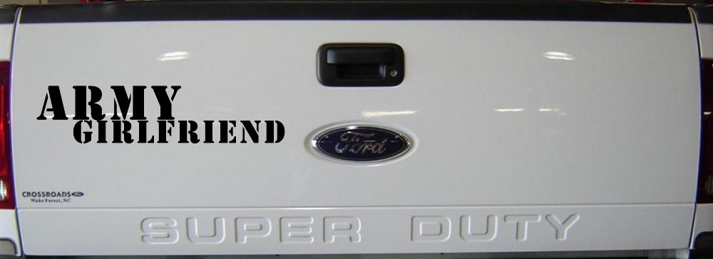 Army Girlfriend Military Car or Truck Window Decal Sticker