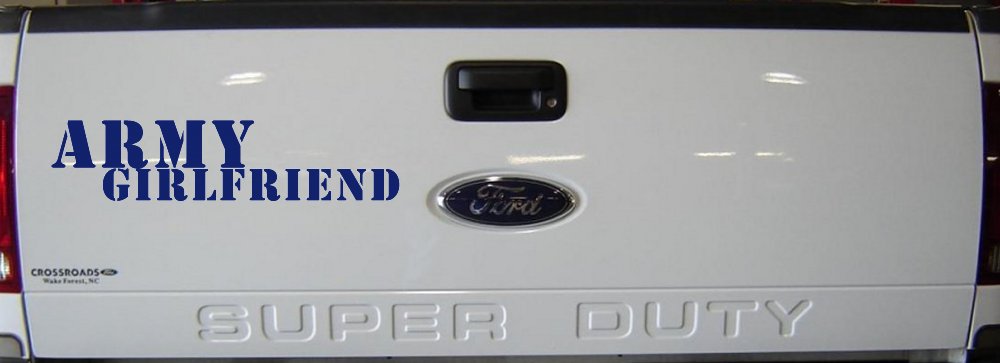 Army Girlfriend Military Car or Truck Window Decal Sticker