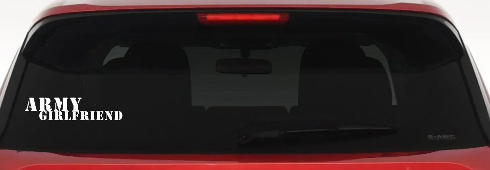 Army Girlfriend Military Car or Truck Window Decal Sticker