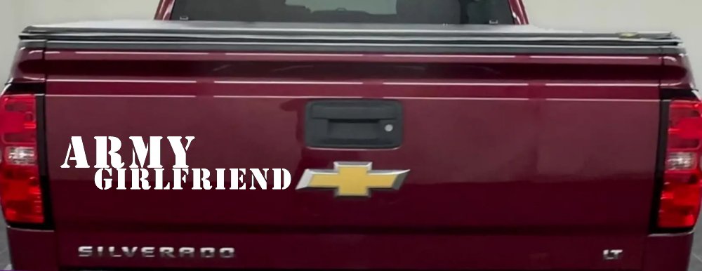 Army Girlfriend Military Car or Truck Window Decal Sticker
