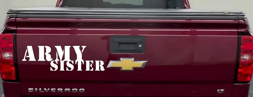 Army Sister Military Car or Truck Window Decal Sticker