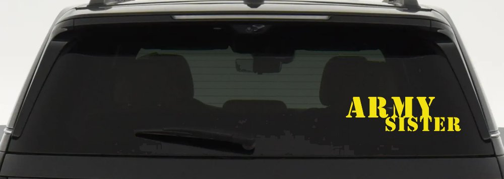 Army Sister Military Car or Truck Window Decal Sticker