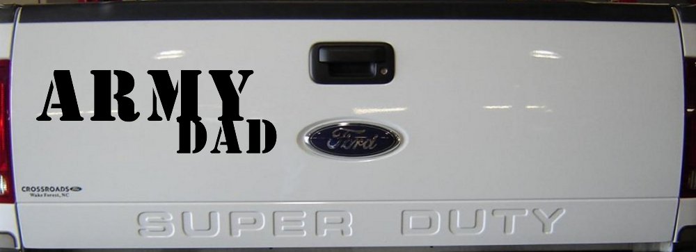 Army Dad Military Car or Truck Window Decal Sticker