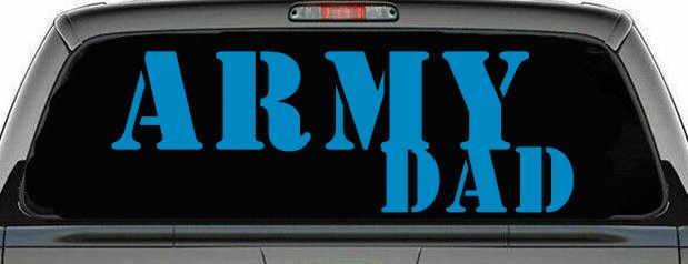 Army Dad Military Car or Truck Window Decal Sticker