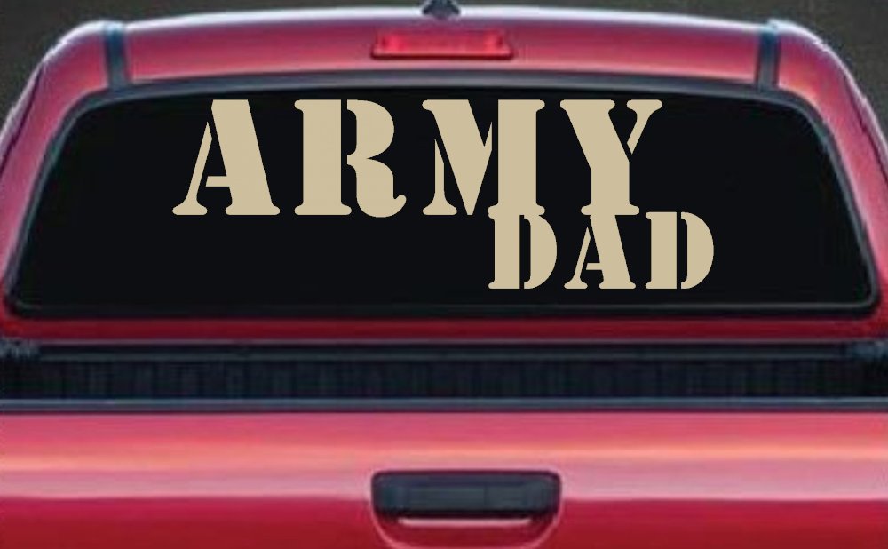 Army Dad Military Car or Truck Window Decal Sticker