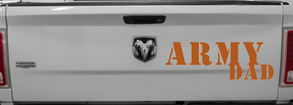 Army Dad Military Car or Truck Window Decal Sticker