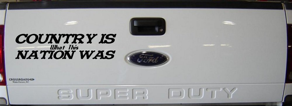 Country Is What This Nation Was Car or Truck Window Decal Sticker