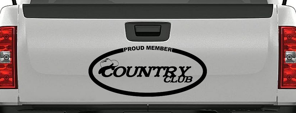 Proud Member Country Club Car or Truck Window Decal Sticker