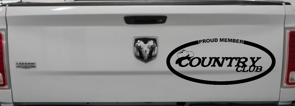 Proud Member Country Club Car or Truck Window Decal Sticker