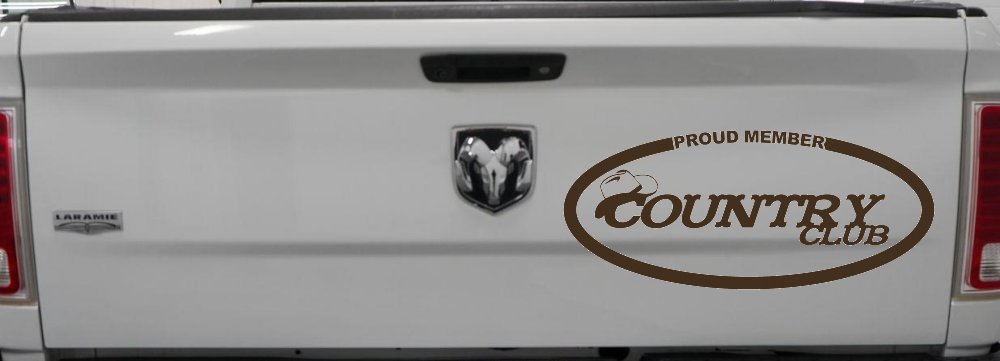 Proud Member Country Club Car or Truck Window Decal Sticker