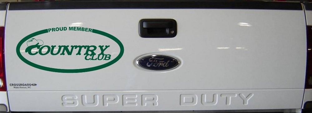 Proud Member Country Club Car or Truck Window Decal Sticker