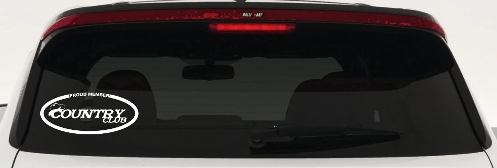 Proud Member Country Club Car or Truck Window Decal Sticker