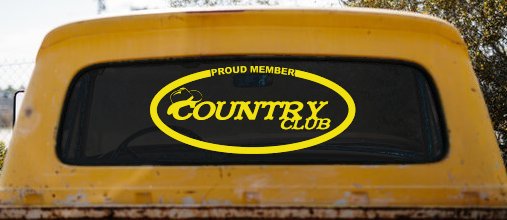 Proud Member Country Club Car or Truck Window Decal Sticker