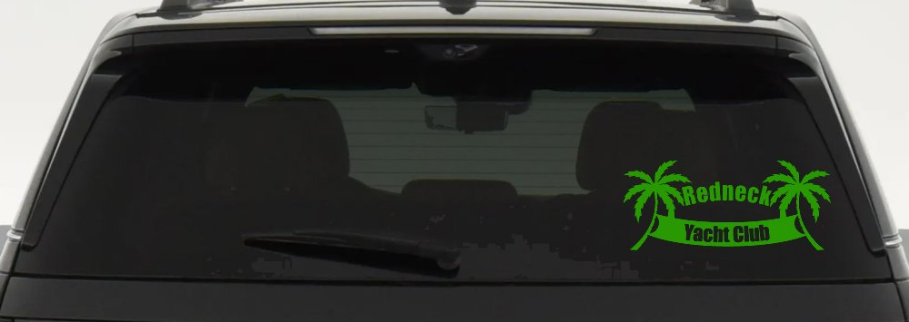 Redneck Yacht Club Country Car or Truck Window Decal Sticker