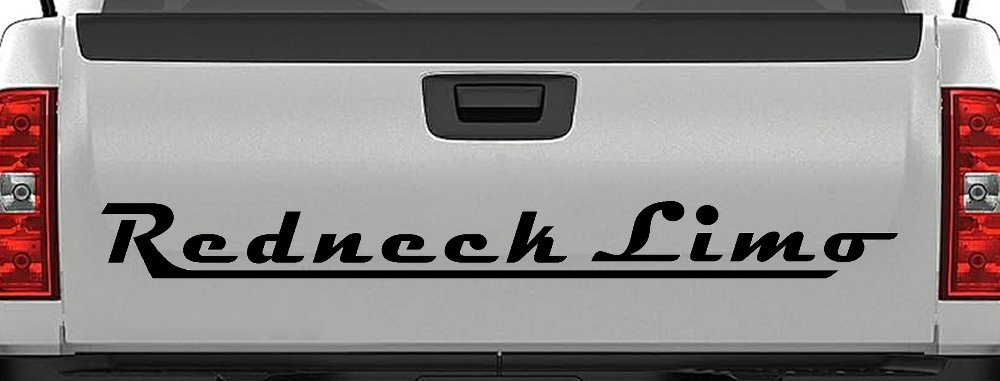 Redneck Limo Car or Truck Window Decal Sticker
