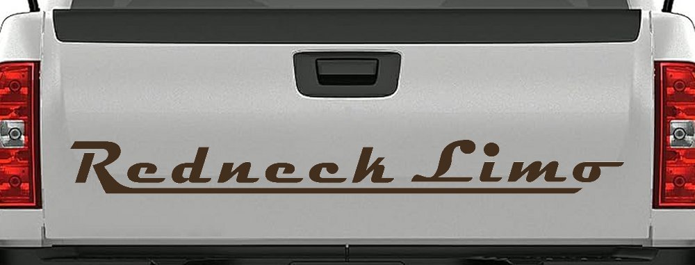 Redneck Limo Car or Truck Window Decal Sticker