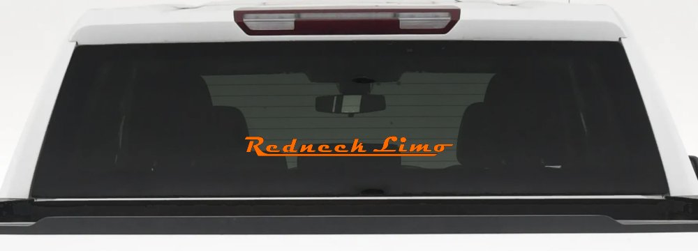 Redneck Limo Car or Truck Window Decal Sticker