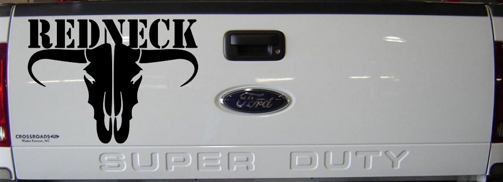 Redneck Longhorn Skull Country Car or Truck Window Decal Sticker