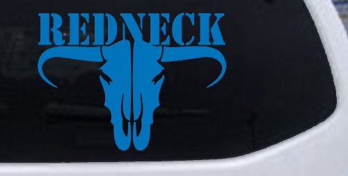 Redneck Longhorn Skull Country Car or Truck Window Decal Sticker