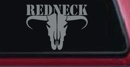 Redneck Longhorn Skull Country Car or Truck Window Decal Sticker