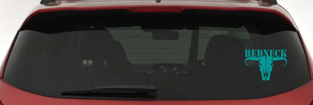 Redneck Longhorn Skull Country Car or Truck Window Decal Sticker