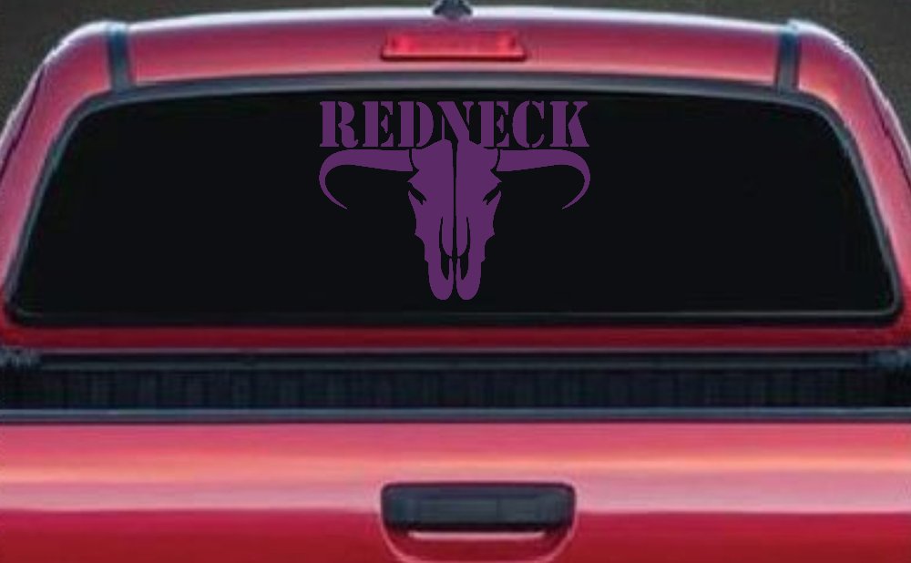 Redneck Longhorn Skull Country Car or Truck Window Decal Sticker