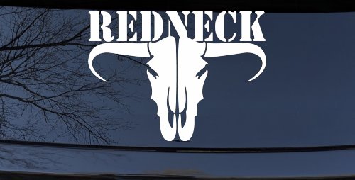 Redneck Longhorn Skull Country Car or Truck Window Decal Sticker