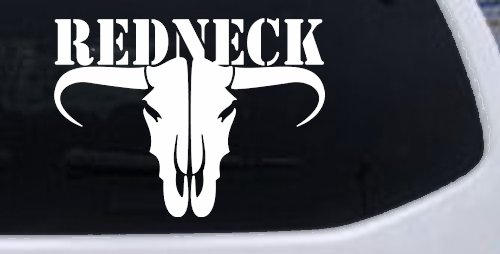 Redneck Longhorn Skull Country Car or Truck Window Decal Sticker