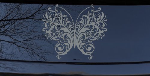 Swirl Butterfly Butterflies Car or Truck Window Decal Sticker
