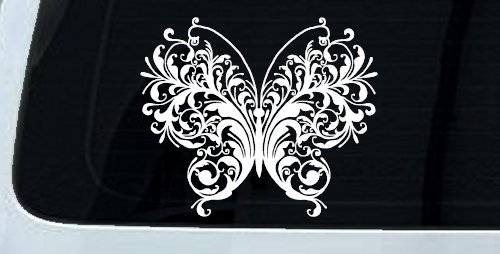 Swirl Butterfly Butterflies Car or Truck Window Decal Sticker