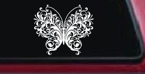 Swirl Butterfly Butterflies Car or Truck Window Decal Sticker
