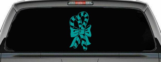 Christmas Candy Canes Car or Truck Window Decal Sticker