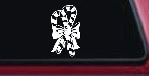 Christmas Candy Canes Car or Truck Window Decal Sticker