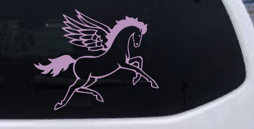 Pegasus Horse Car or Truck Window Decal Sticker (Lilac)