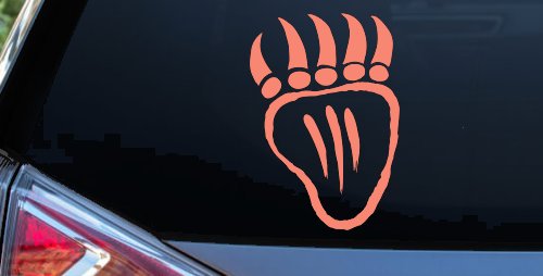 Tribal Native American Indian Bear Claw Western Car or Truck Window Decal Sticker