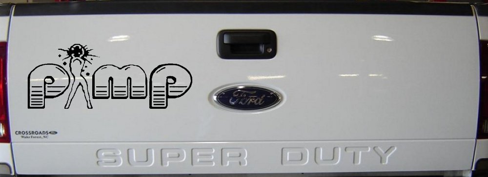PIMP Car or Truck Window Decal Sticker