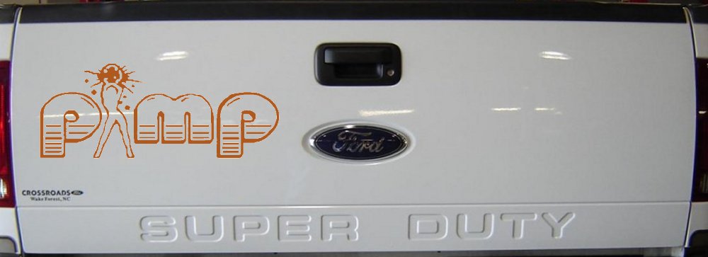 PIMP Car or Truck Window Decal Sticker