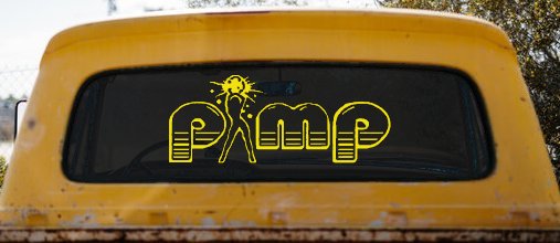 PIMP Car or Truck Window Decal Sticker