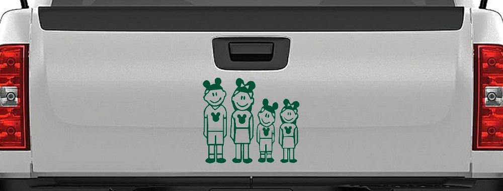 Mickey Mouse Disney 2 Kids Stick Family Car or Truck Window Decal Sticker