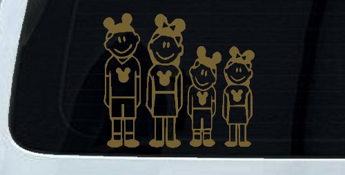 Mickey Mouse Disney 2 Kids Stick Family Car or Truck Window Decal Sticker