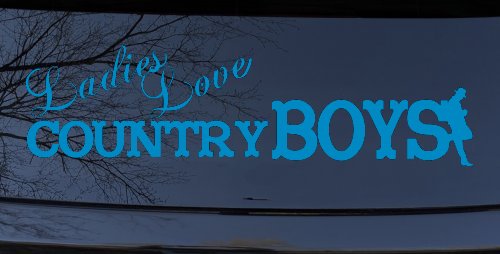 Ladies Love Country Boys Car or Truck Window Decal Sticker